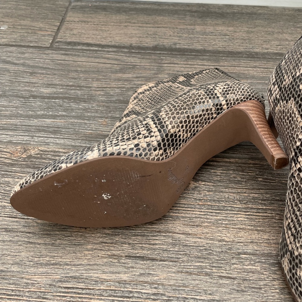 Seychelles Snake Print Bootie With 2” Heel Size 8 - image 2